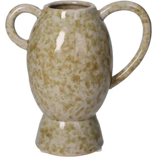 Βάζο Καφέ Κεραμικό 16x10x17.2cm