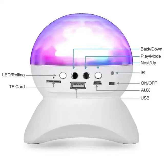L740 Ηχείο Bluetooth 3W με Ραδιόφωνο και Διάρκεια Μπαταρίας έως 6 ώρες Λευκό 2