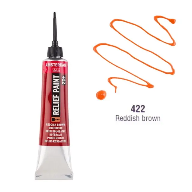 Talens Amsterdam Περίγραμμα, 422 Reddish Brown - 20ml