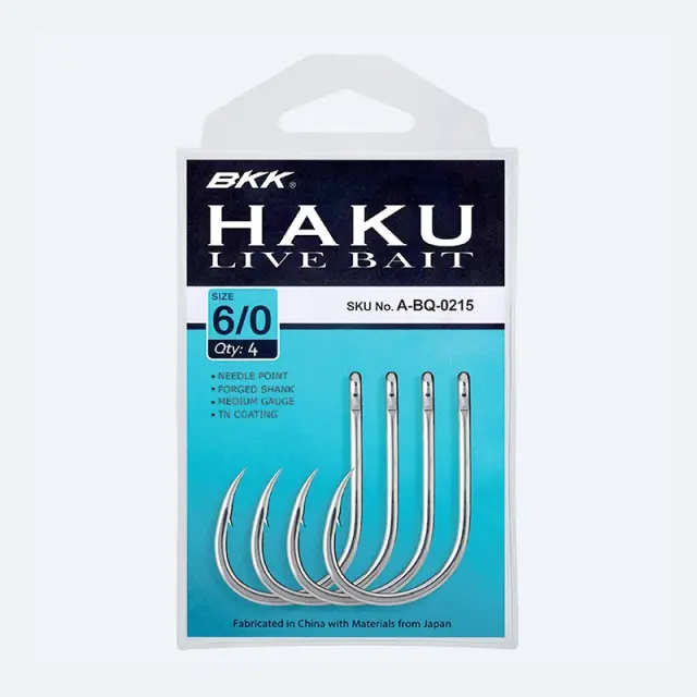Αγκίστρια BKK Haku Live Bait 2/0 3