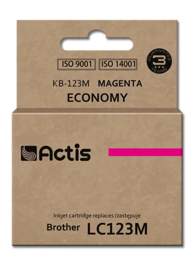 Actis KB-123M Ink (replacement for Brother LC123M -LC121M Standard 10 ml magenta)