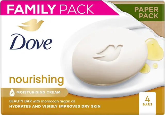 Dove Nourishing Care Argan Oil Σαπούνι 4x90g