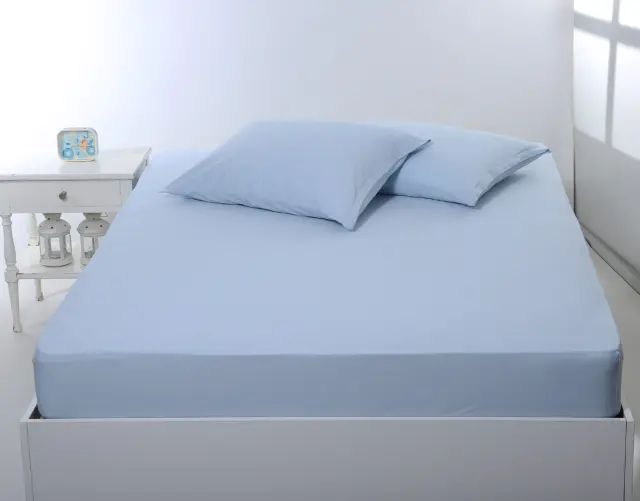 Σεντόνι με λάστιχο jersey (100cm x 200cm + 35cm) siel - -
