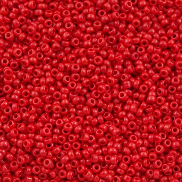 Χάντρα Miyuki Round Rocailles 15/0 - 408 - Opaque Red ~10gr