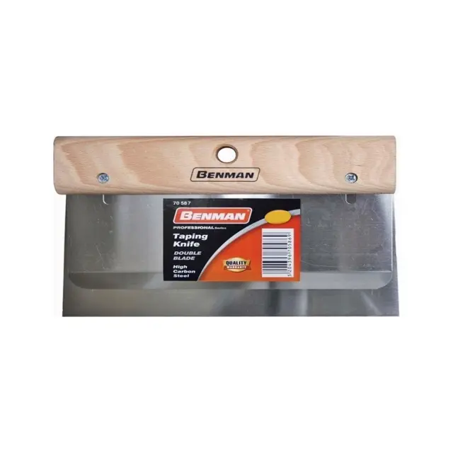 Benman 70587 - Σπάτουλα Διπλή Inox 300mm με Ξύλινη Λαβή