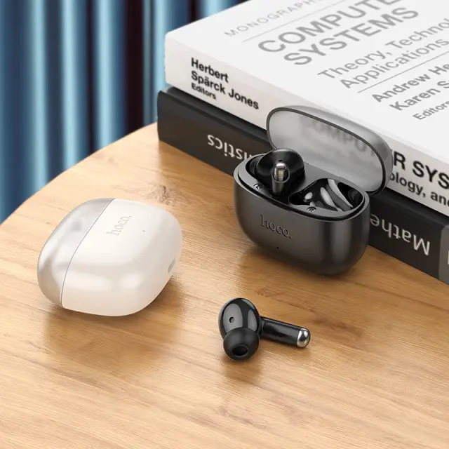 Wireless Hands Free Hoco EQ12 Rima TWS V5.3 350mAh 7 Ώρες Λειτουργίας με Πλήκτρο Ελέγχου και Συμβατό με Siri Μπλε 3