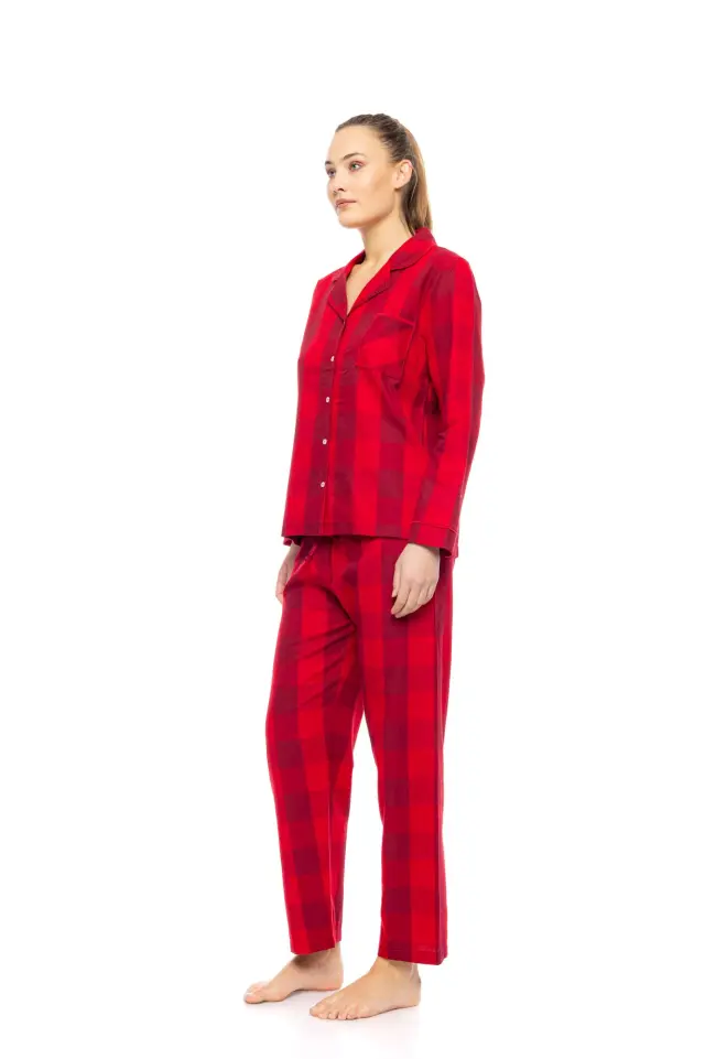 W1838 - Type - PYJAMA BUTTONED RASPBERRY PLAID 2