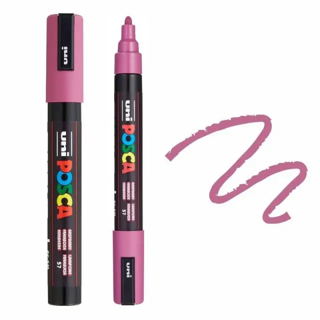 Μαρκαδόρος Σχεδίου Uni Posca PC-5M Medium με πάχος μύτης 1.8-2.5mm - RasberryPC-5M(E) - BATOMOYPO