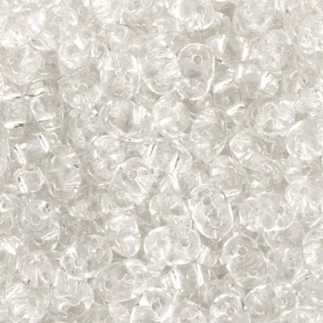 Χάντρα MiniDuo - Crystal Silver Lined 2x4mm ~7gr
