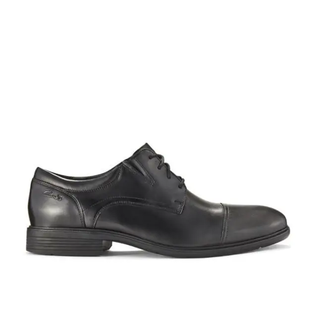 Clarks Steadwell Cap Black Black Leather - 41