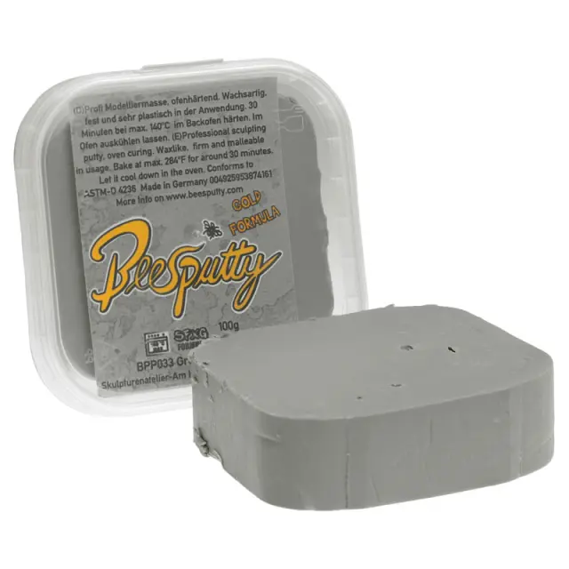 Πηλός Μικρογλυπτικής Beesputty Gold - BPP033 Firm, Grey - 100gr