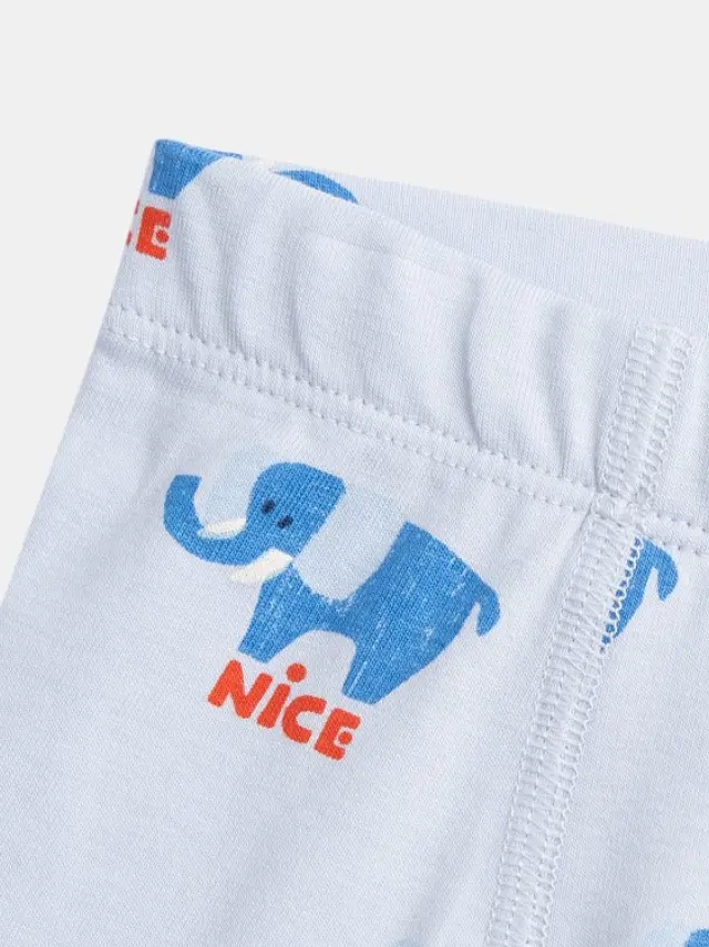 Παιδικό Σετ Εσωρούχων για Αγόρια Elephant Boxers ΜΠΛΕ 3
