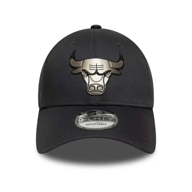 New Era Adult Metallic 9Forty NBA Chicago Bulls Cap Μαύρο 60771847 (New Era) - One Size 2