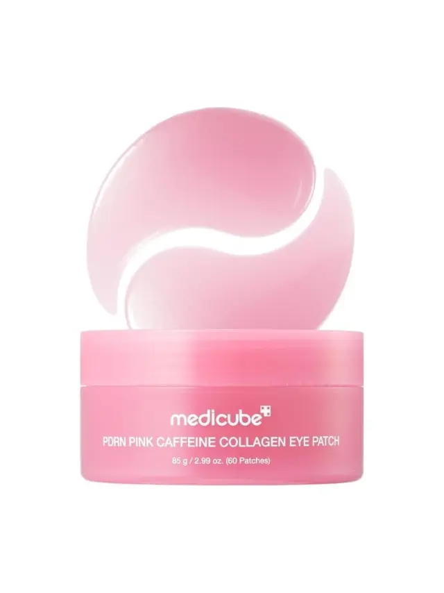 Medicube PDRN Pink Caffeine Collagen Eye Patch 60pcs - Επιθέματα Ματιών για Μείωση Σακουλών και Μαύρων Κύκλων