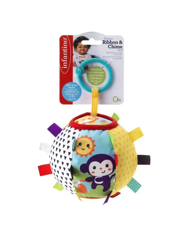 INFANTINO SENSORY RIBBON & CHIME BALL