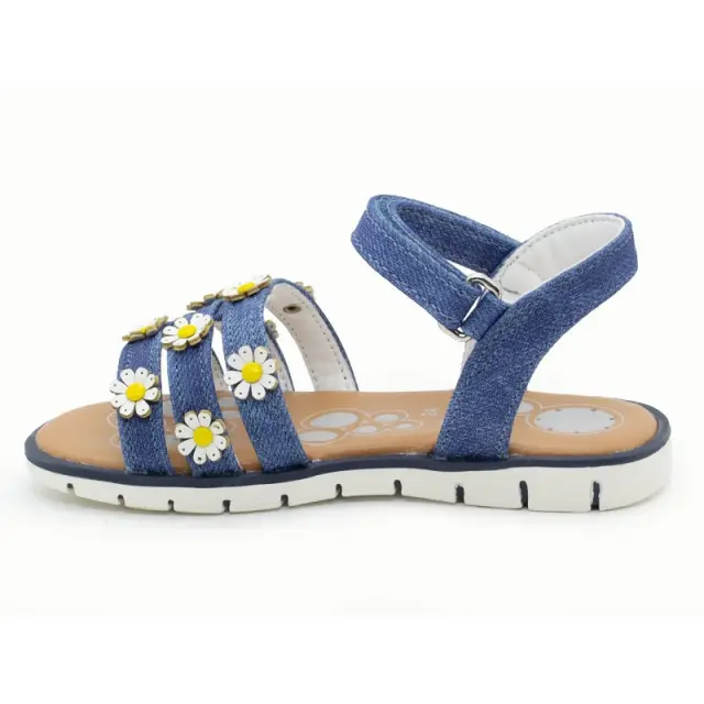 Πέδιλο CHICCO Μπλε jeans με μαργαρίτες - 24 2