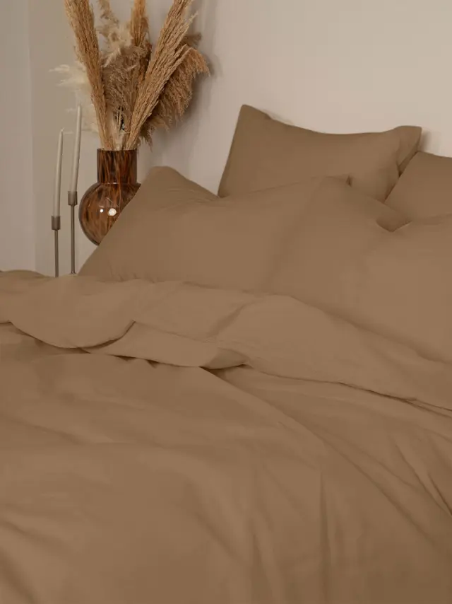 Σετ Σεντόνια Cotton Feelings 118 Brown King Size (260x270) Sunshine
