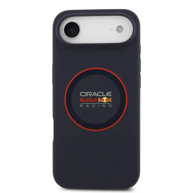 Red Bull Silicone Red Ring MagSafe Case for iPhone Air Navy 3