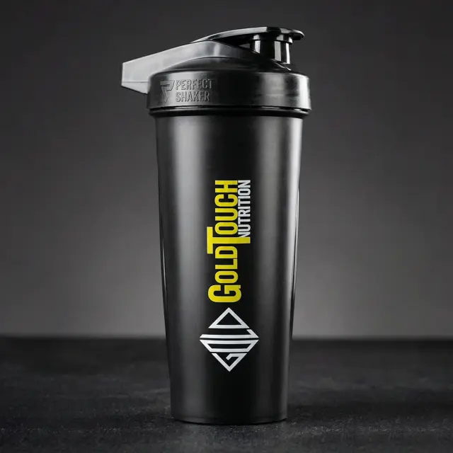 Gold Touch Premium Shaker Πρωτεΐνης - 700ml Πλαστικό Μαύρο 3