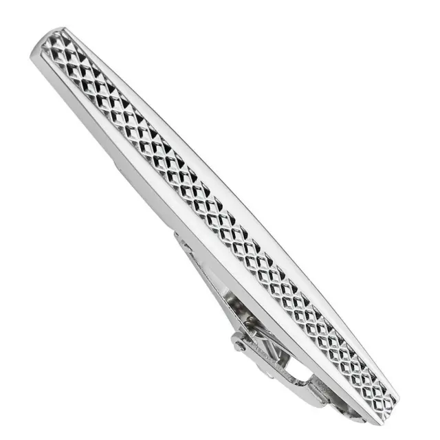 Ασημί Κλιπ Γραβάτας 6 cm – LGD-TC/114 2