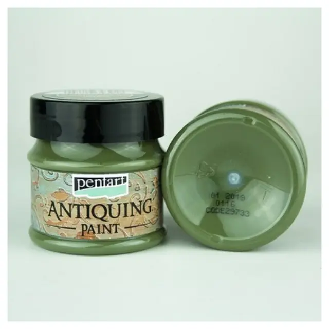 Antiquing Paint Pentart 50ml - Cream Green
