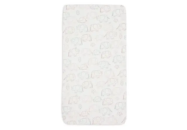 Σεντόνι Ζέρσεϊ με Λάστιχο Elephants (70x140cm) – Jollein 3