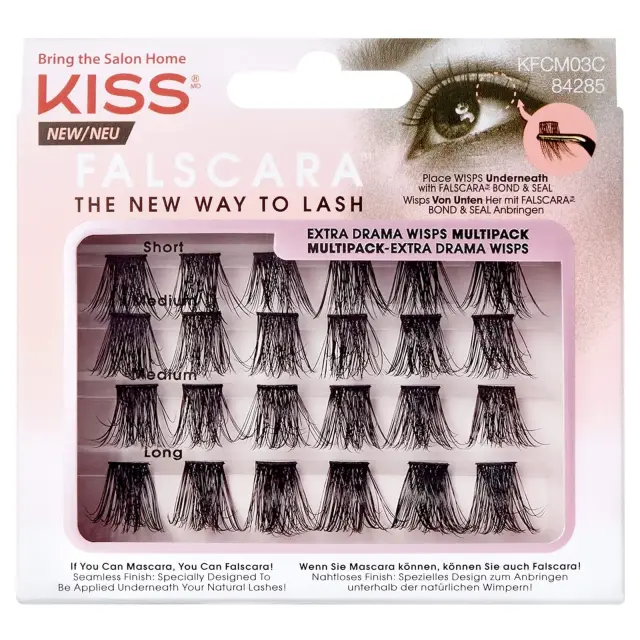 KISS Falscara Eyelash Lengthening Wisps MuLi Pack | Απόχρωση 03