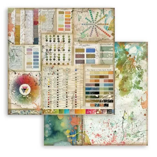 Χαρτί Scrapbooking Stamperia Διπλής Όψης - Pantone - 31x30cm
