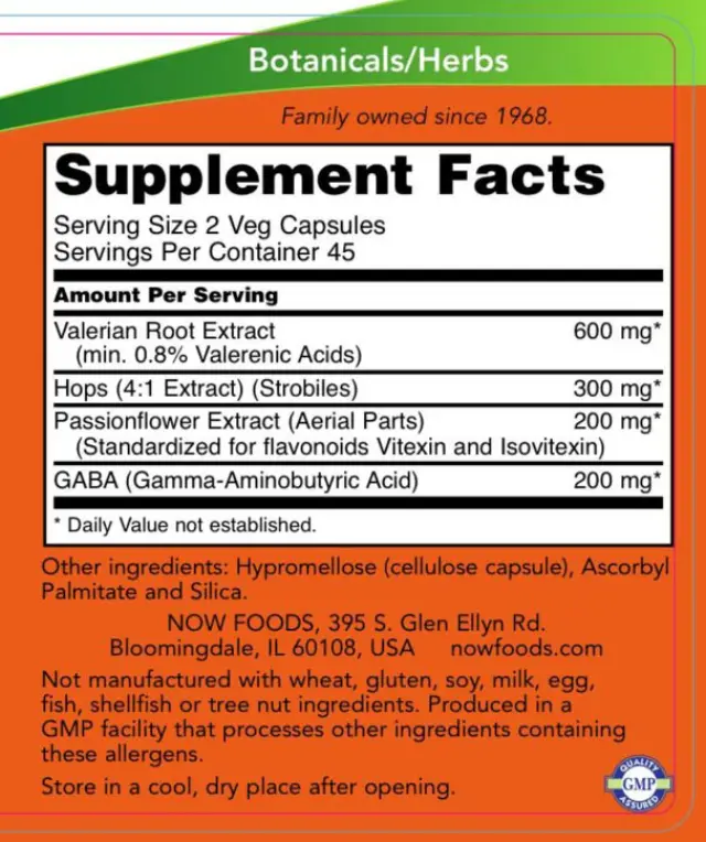 Now Foods Sleep Formula with Valerian 90 φυτικές κάψουλες 2