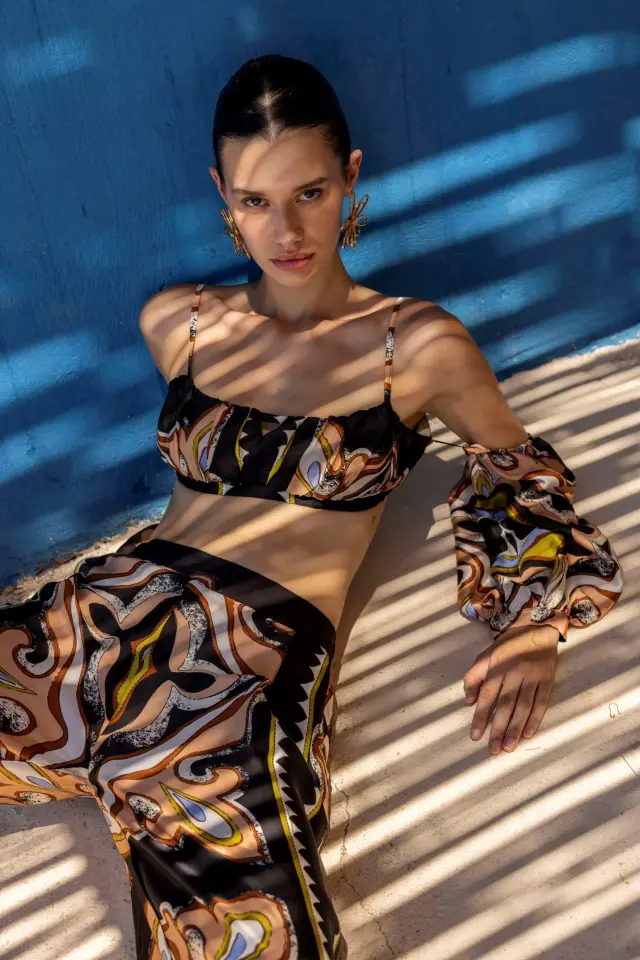 NEMA RESORT WEAR "AMARI" TOP (14901N219-MULTICOLOR) - M 2
