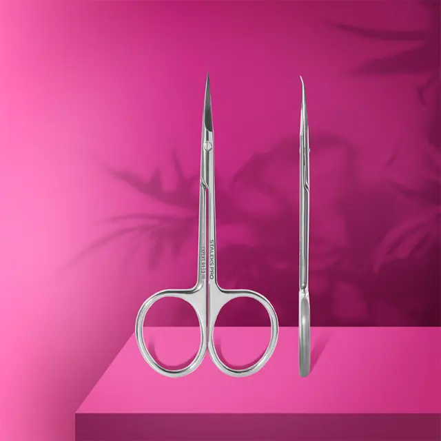 PROFES.CUTICLE SCISSORS SE-50/3 EXPERT 51 WITH HOOK 2