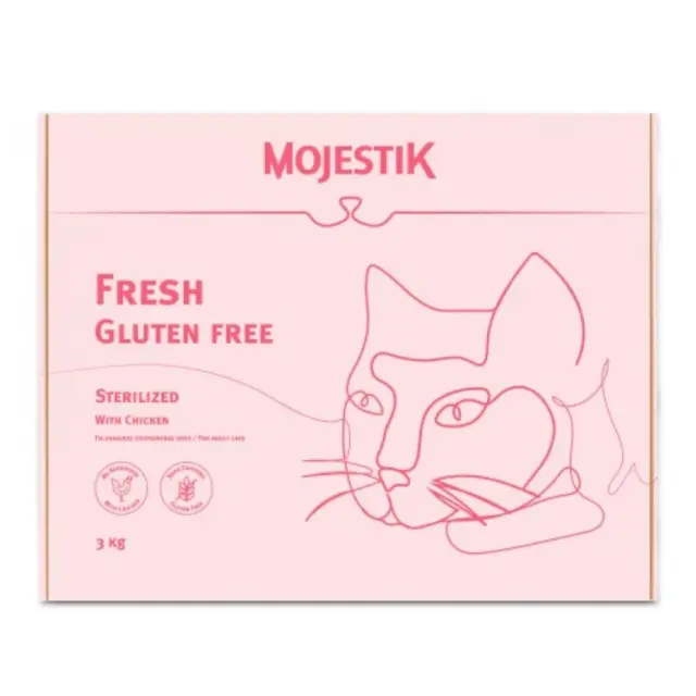 Mojestik Fresh Sterilised Gluten Free Με Κοτόπουλο 3kg