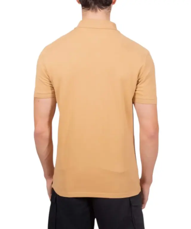 Timberland - Ανδρικό Κοντομάνικο T-shirt Polo Slim Fit Mε Λογότυπο Oyster River TB0A2BS1-EH3 Μπεζ/Κίτρινο - S 2