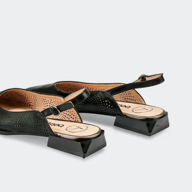 Διάτρητες Μυτερές Μπαλαρίνες Betsy 917025/01-02 Μαύρο - 38 2