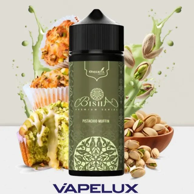 Bisha by Omerta Flavor Shots Pistachio Muffin 20ml to 120ml