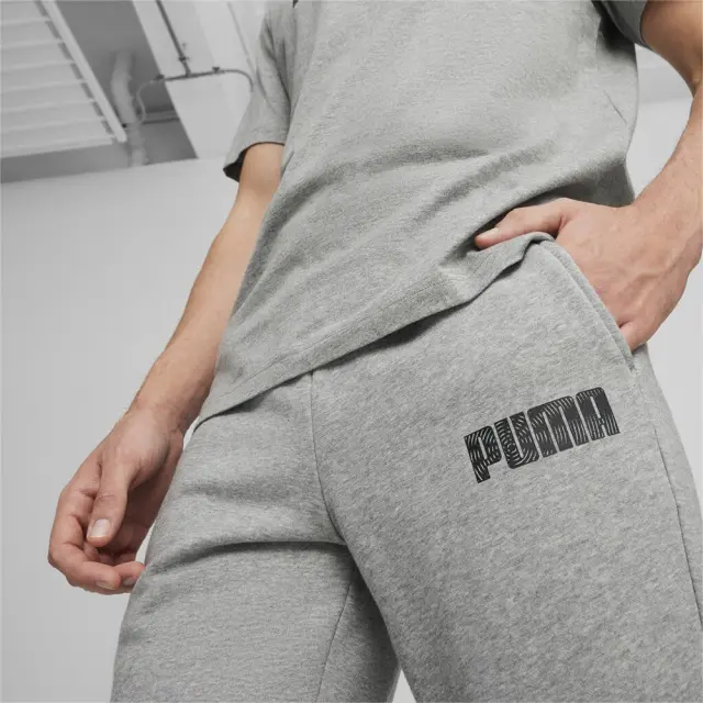 Puma Mass Style Sweatpants Fleece (680200-03) - Γκρί - XL 2