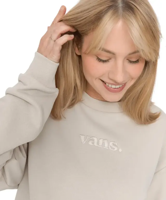 Vans - Γυναικείο Φούτερ W Essential H Fit Rlx Crew VN000RAM-EN9 Μπεζ 2