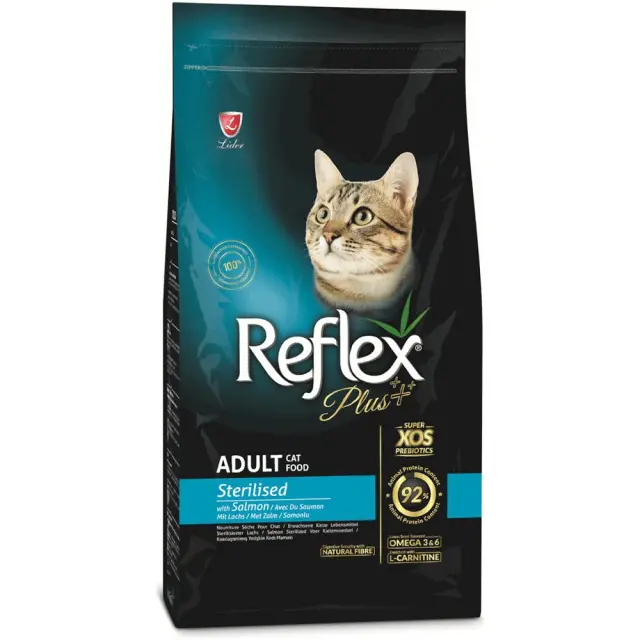 Reflex Plus Adult Sterilised Ξηρά Τροφή Στειρωμένης Γάτας με Σολομό 8kg