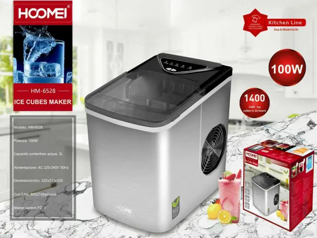 Hoomei Παγομηχανή με Ημερήσια Παραγωγή 12kg HM-6528 2