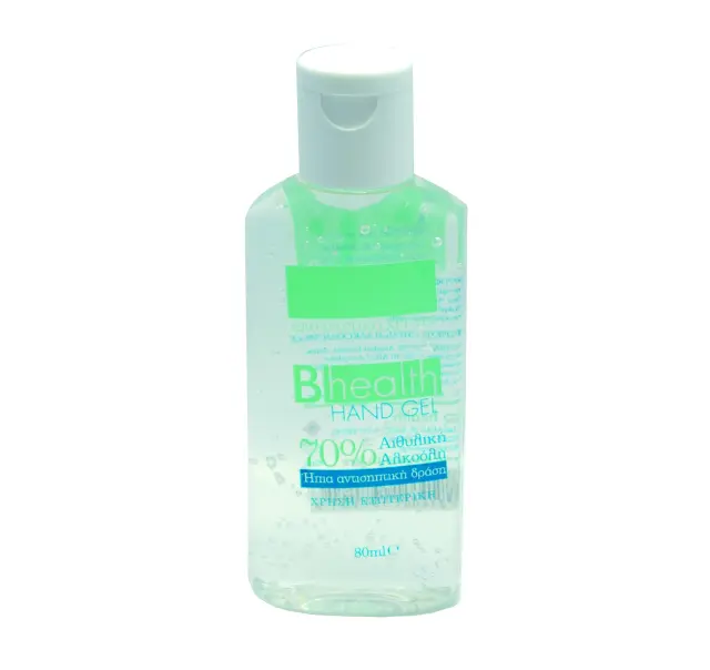 B Health Hand Gel Αντισηπτικό χεριών 70% Αιθυλική Αλκοόλη 80ml