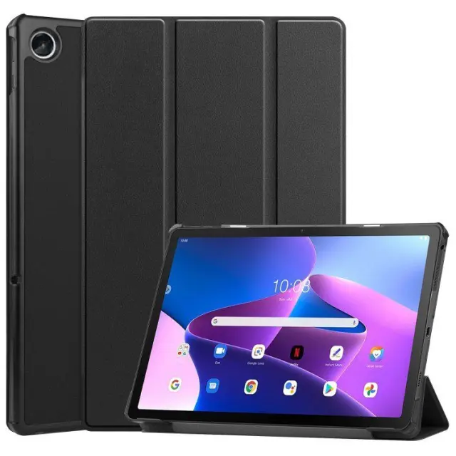Smart Tri-Fold Θήκη για Lenovo Tab M10 Plus 10.6 (3rd Gen)- Black OEM