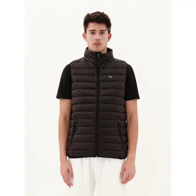 Emerson Lightweight Puffer Vest Jacket (231.EM10.140-Black) - Μαύρο
