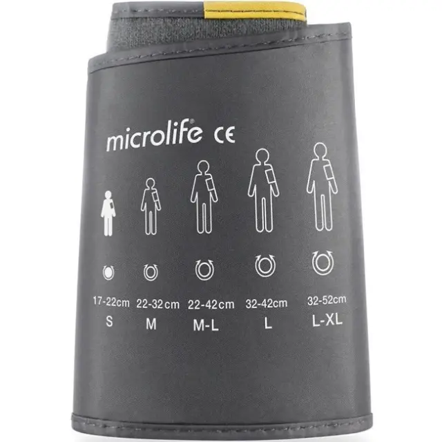 Microlife | Περιχειρίδα Μπράτσου Small Fan Shaped Soft Cuff Μαύρη | 17-22cm