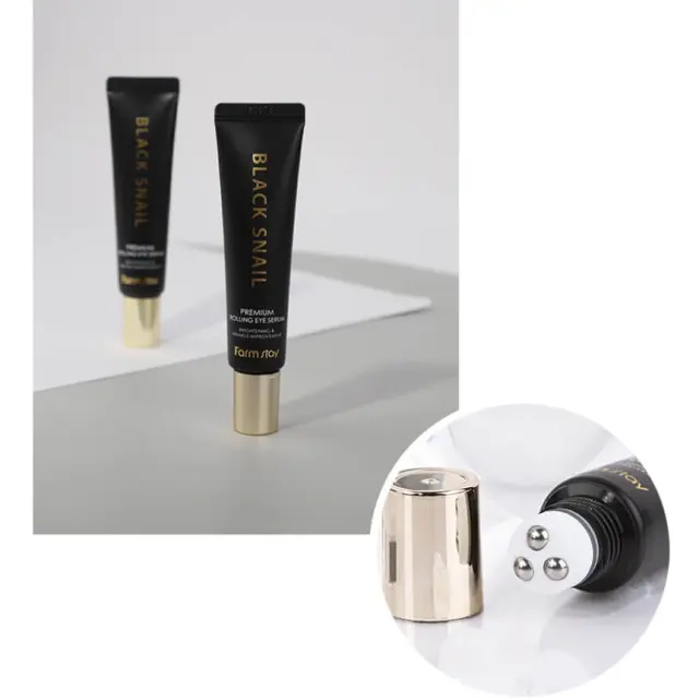 Black Snail Premium Rolling Eye Serum, Αντιγηραντικός Ορός Ματιών με 3 Κυλίνδρους για Απαλό Μασάζ 25 ml 2