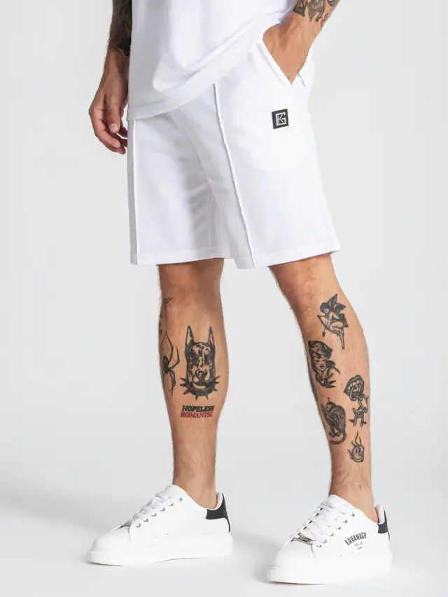 Gianni Kavanagh Ανδρικό GK Pique Shorts – White - S 2