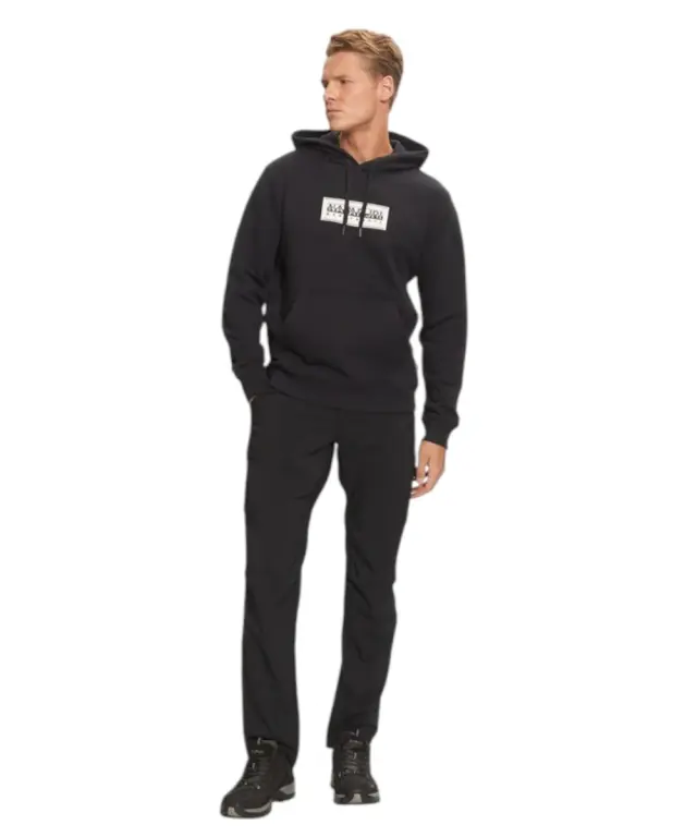 Napapijri - Ανδρικό Φούτερ Με Κουκούλα B-Box Logo NP0A4I19-041 Μαύρο - 2XL 3