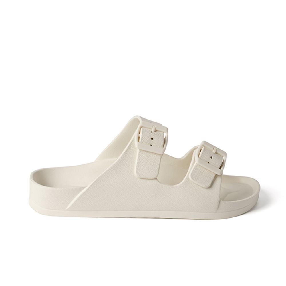 Emerson Two-Strap Sliders (241.EW95.26-OFF WHITE) - Λευκό