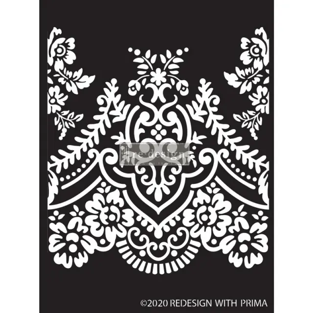 Stencil Prima Re-Design, Elegant Lace, 22.8x34.3cm