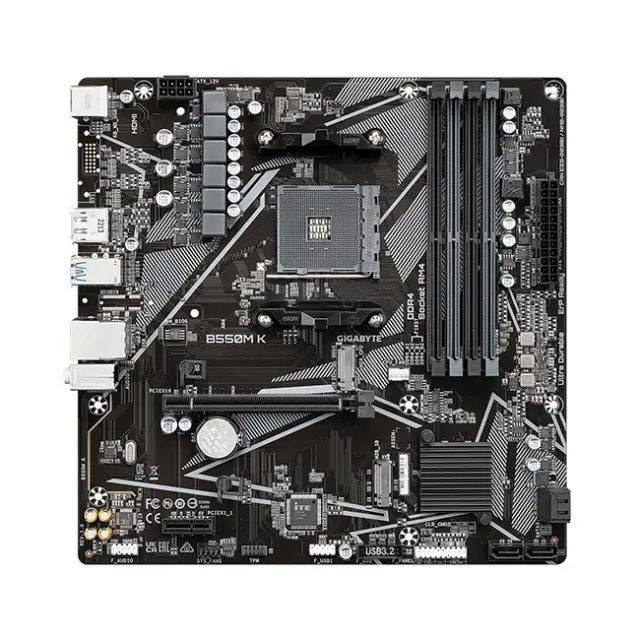 Gigabyte Motherboard B550M-K AM4 (B550M K) 2