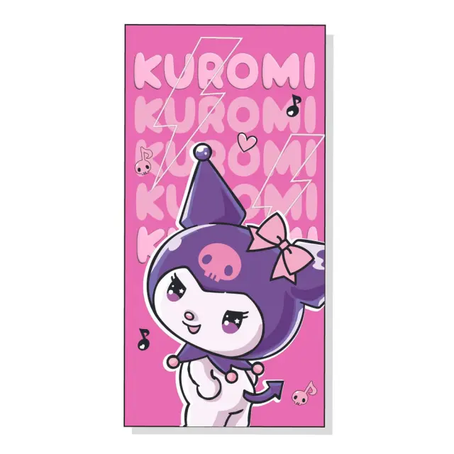 Πετσέτα θαλάσσης Hello Kitty Kuromi microfibre beach towel 70*140cm